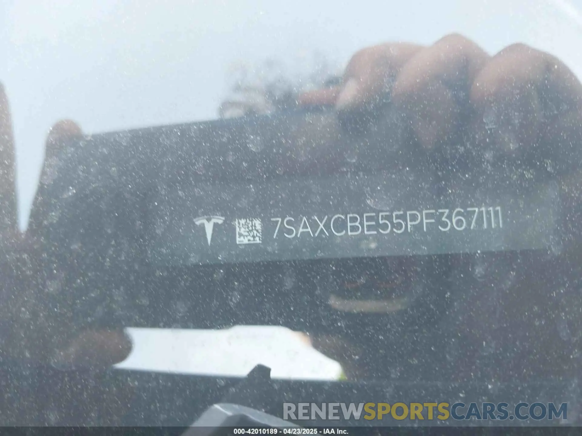 9 fotografías del automóvil dañado 7SAXCBE55PF367111 TESLA MODEL X 2023