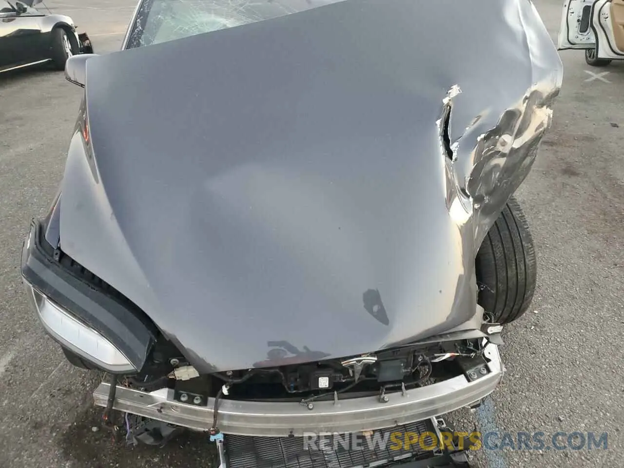 11 fotografías del automóvil dañado 7SAXCBE55PF381834 TESLA MODEL X 2023
