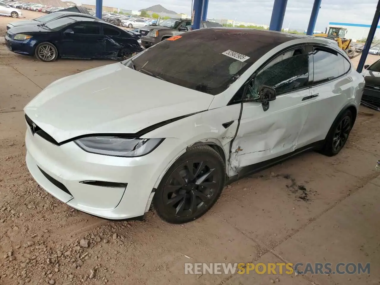 1 fotografías del automóvil dañado 7SAXCBE55PF407879 TESLA MODEL X 2023