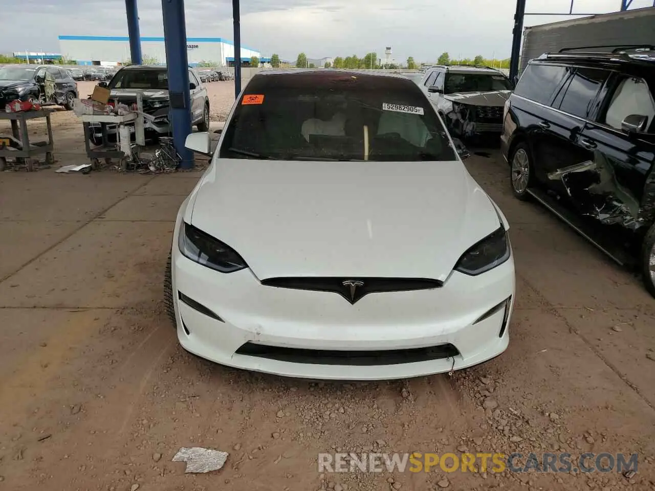 5 fotografías del automóvil dañado 7SAXCBE55PF407879 TESLA MODEL X 2023