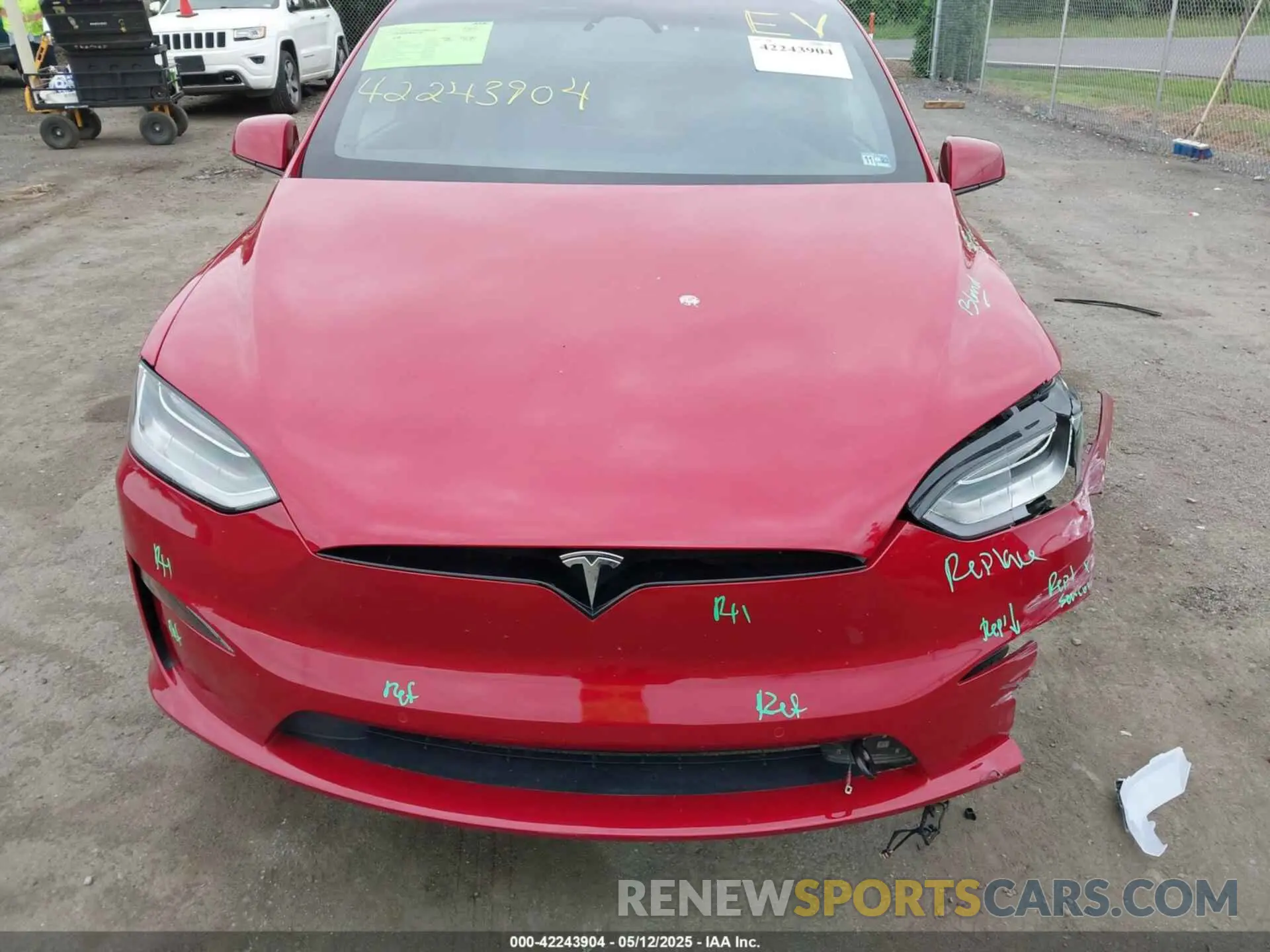10 fotografías del automóvil dañado 7SAXCBE56PF368087 TESLA MODEL X 2023