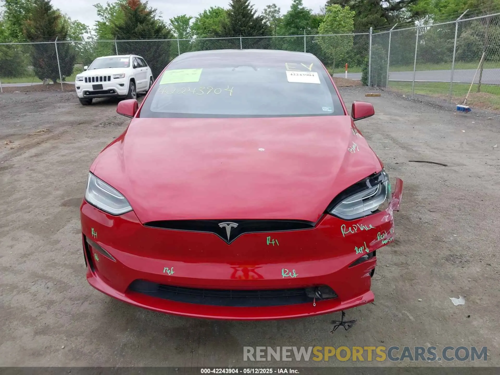 12 fotografías del automóvil dañado 7SAXCBE56PF368087 TESLA MODEL X 2023