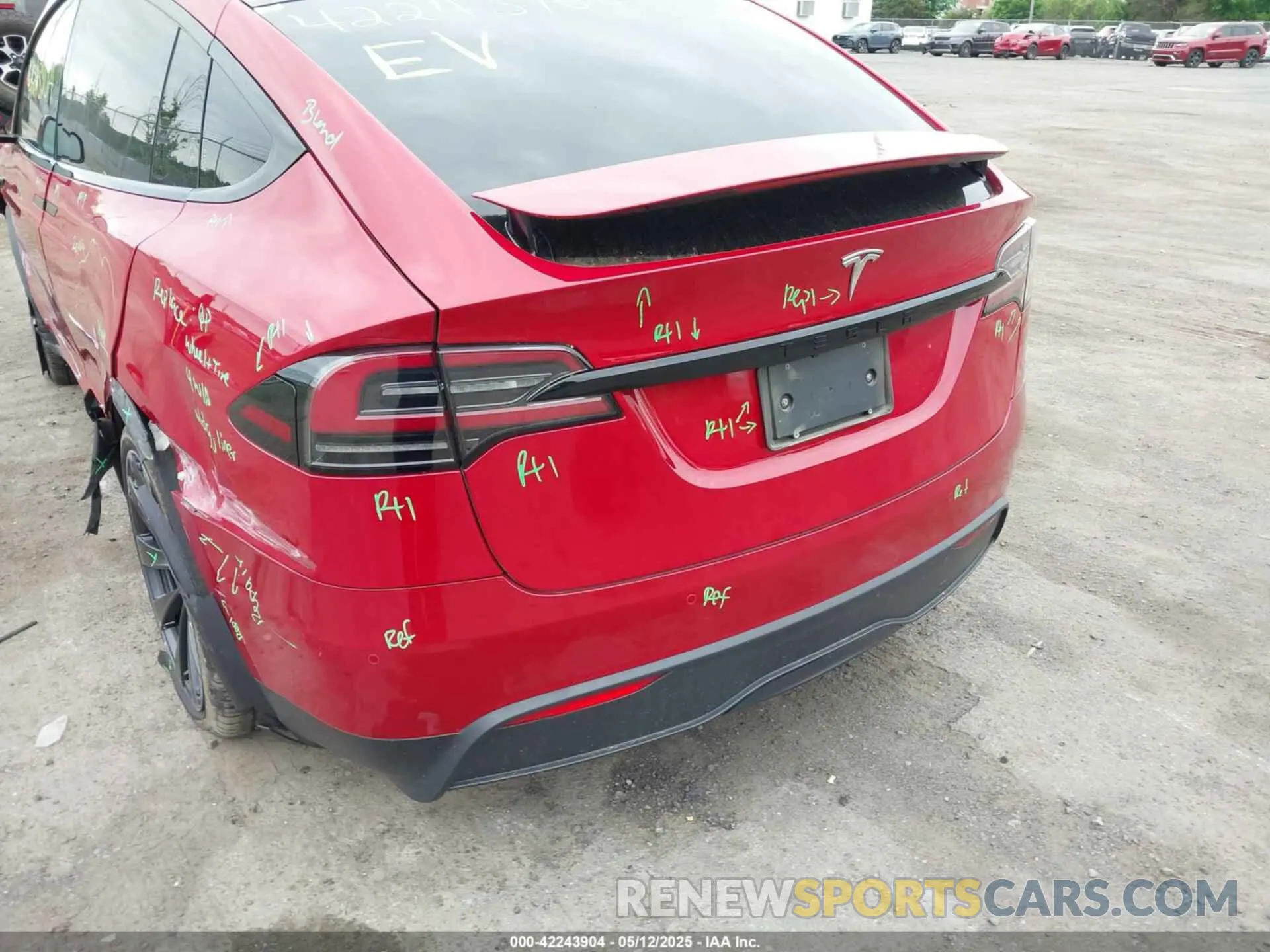 21 fotografías del automóvil dañado 7SAXCBE56PF368087 TESLA MODEL X 2023