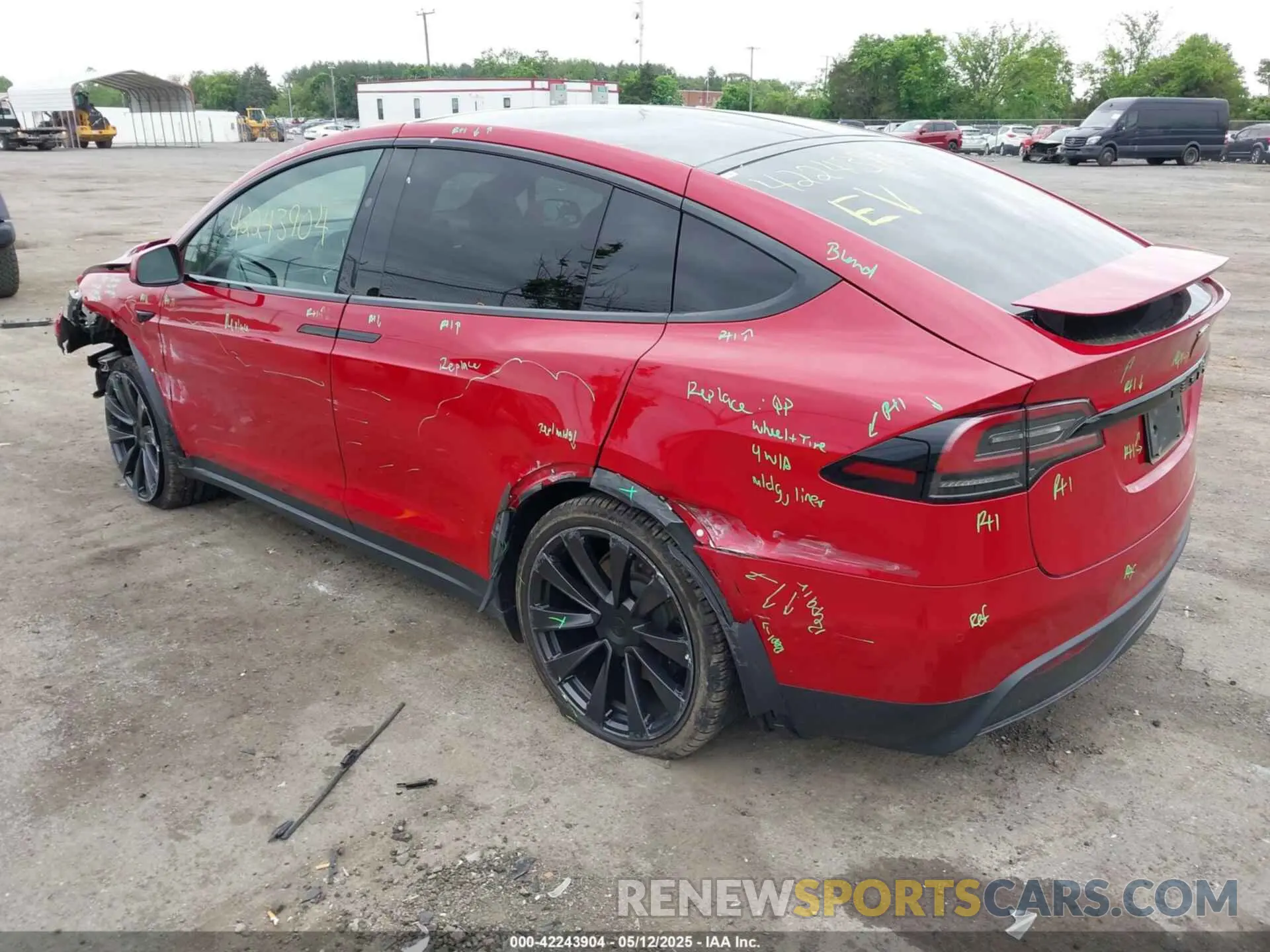 3 fotografías del automóvil dañado 7SAXCBE56PF368087 TESLA MODEL X 2023
