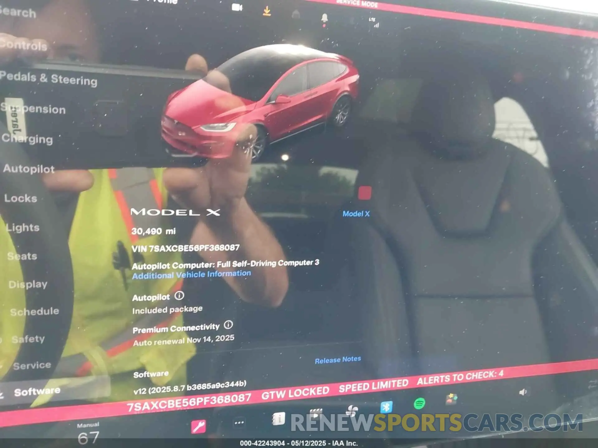 7 fotografías del automóvil dañado 7SAXCBE56PF368087 TESLA MODEL X 2023