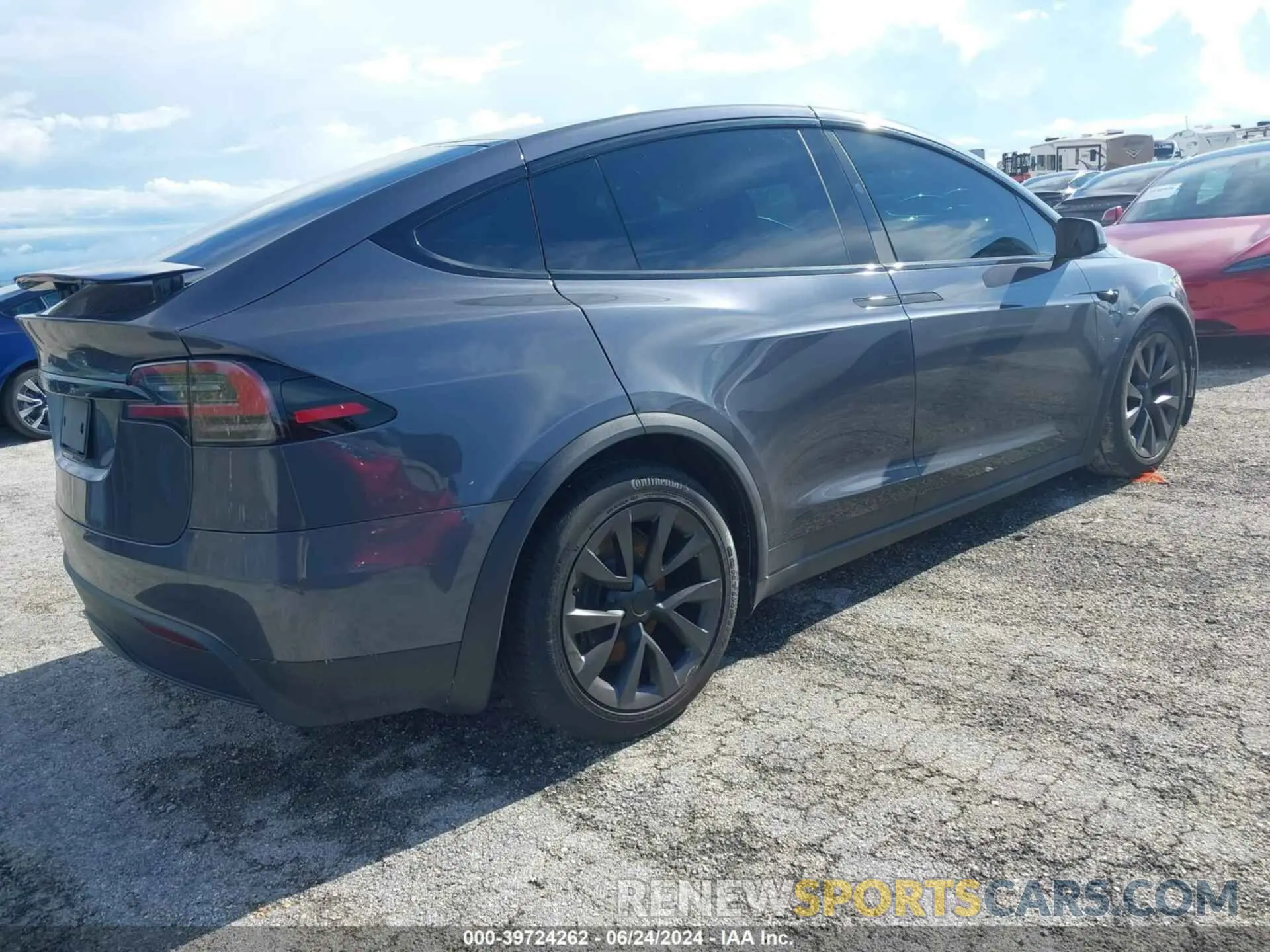 4 fotografías del automóvil dañado 7SAXCBE56PF402710 TESLA MODEL X 2023