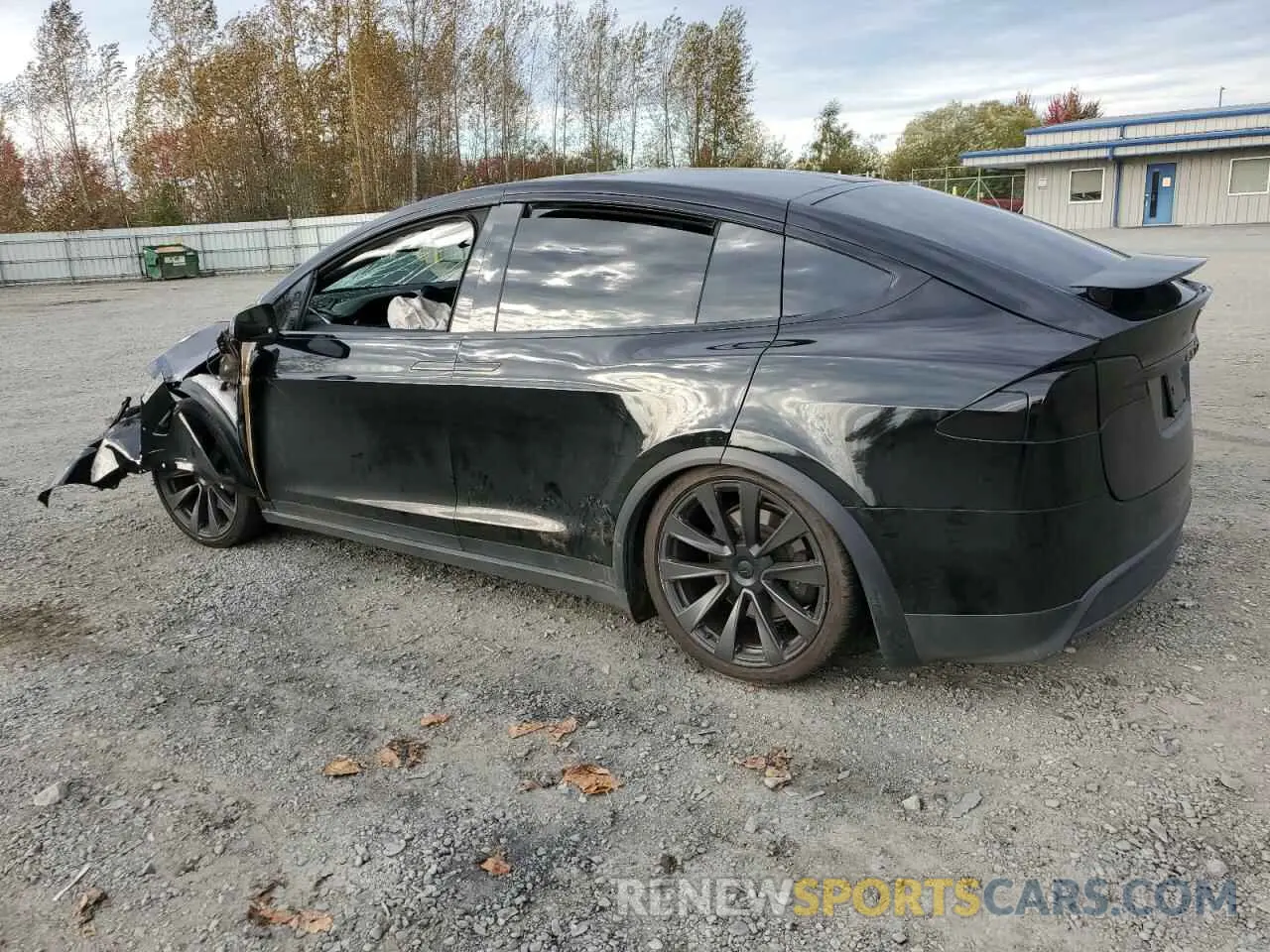 2 fotografías del automóvil dañado 7SAXCBE57PF381902 TESLA MODEL X 2023