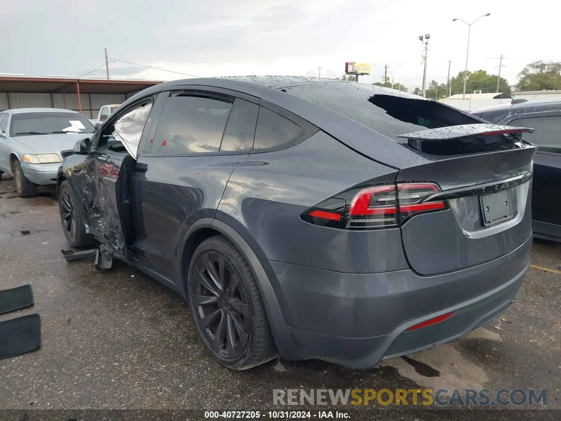 3 fotografías del automóvil dañado 7SAXCBE57PF400755 TESLA MODEL X 2023