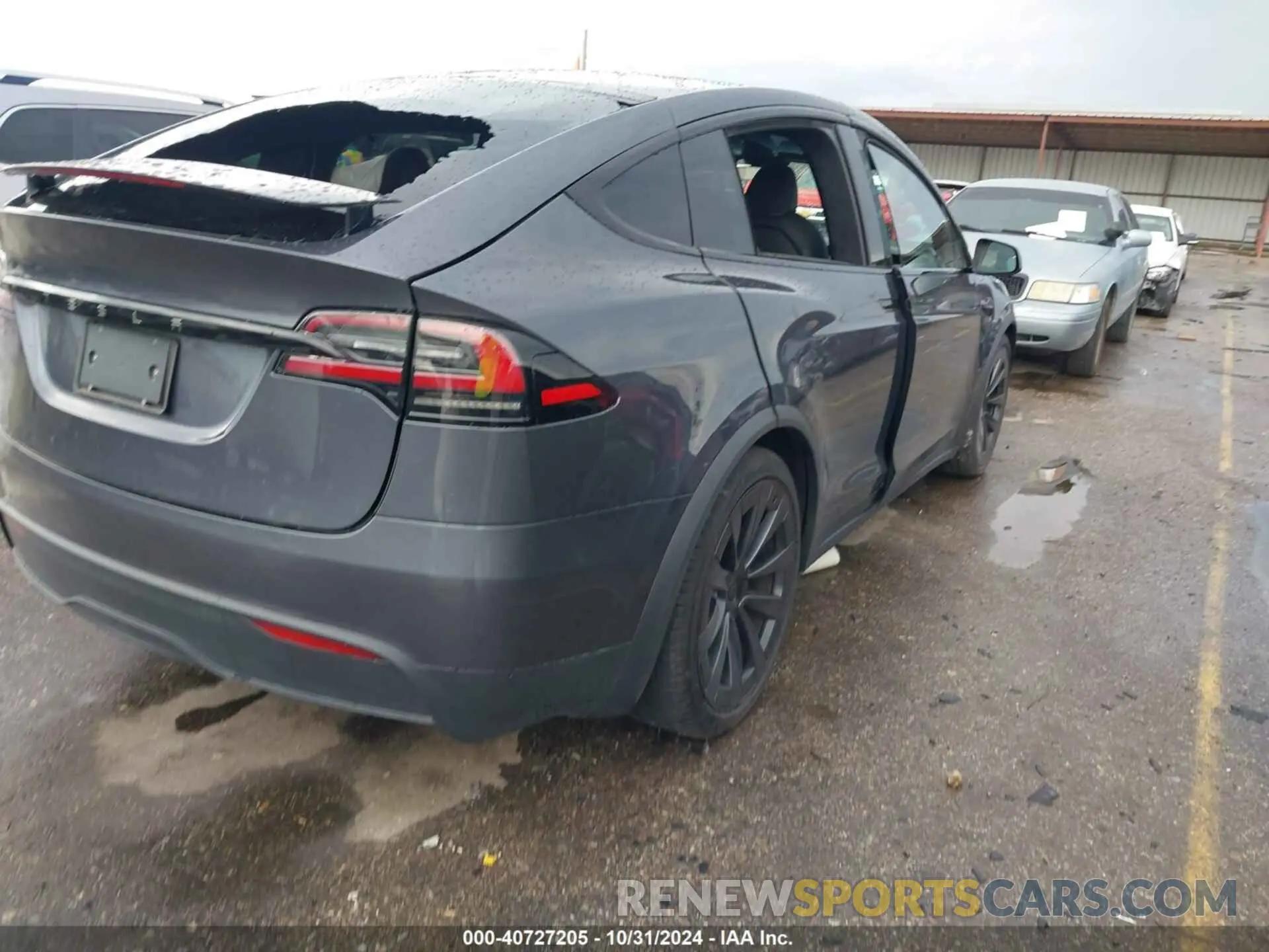 4 fotografías del automóvil dañado 7SAXCBE57PF400755 TESLA MODEL X 2023