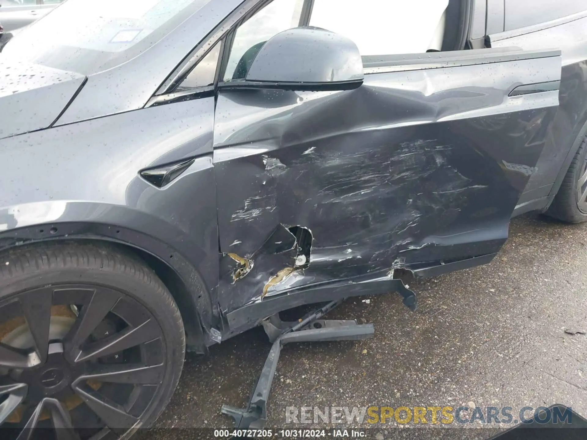 6 fotografías del automóvil dañado 7SAXCBE57PF400755 TESLA MODEL X 2023