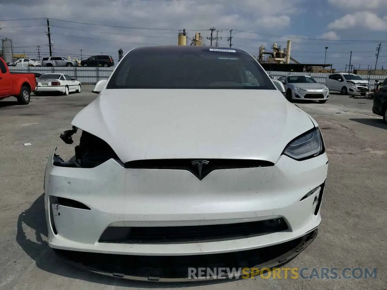 5 fotografías del automóvil dañado 7SAXCBE58PF378104 TESLA MODEL X 2023