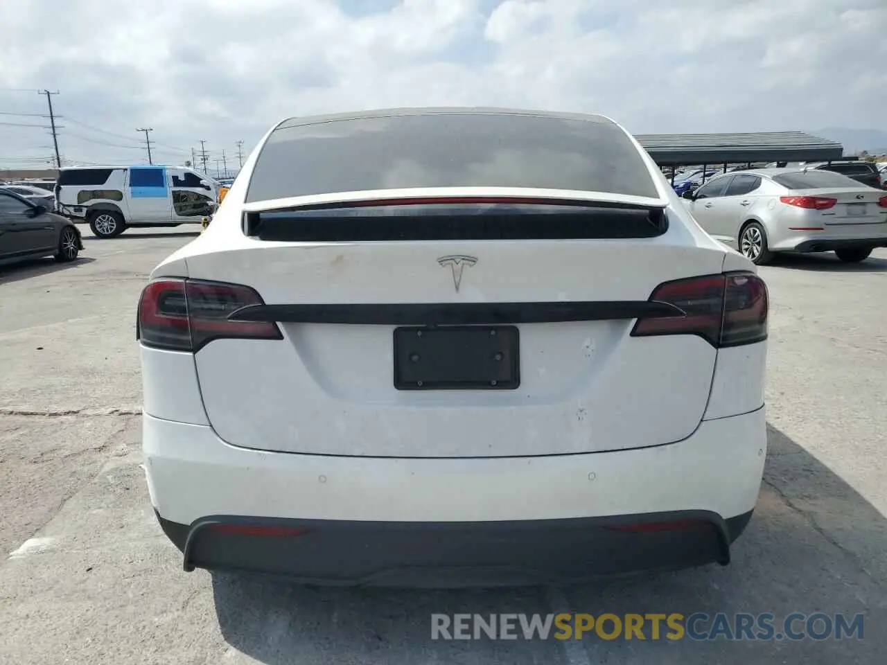 6 fotografías del automóvil dañado 7SAXCBE58PF378104 TESLA MODEL X 2023