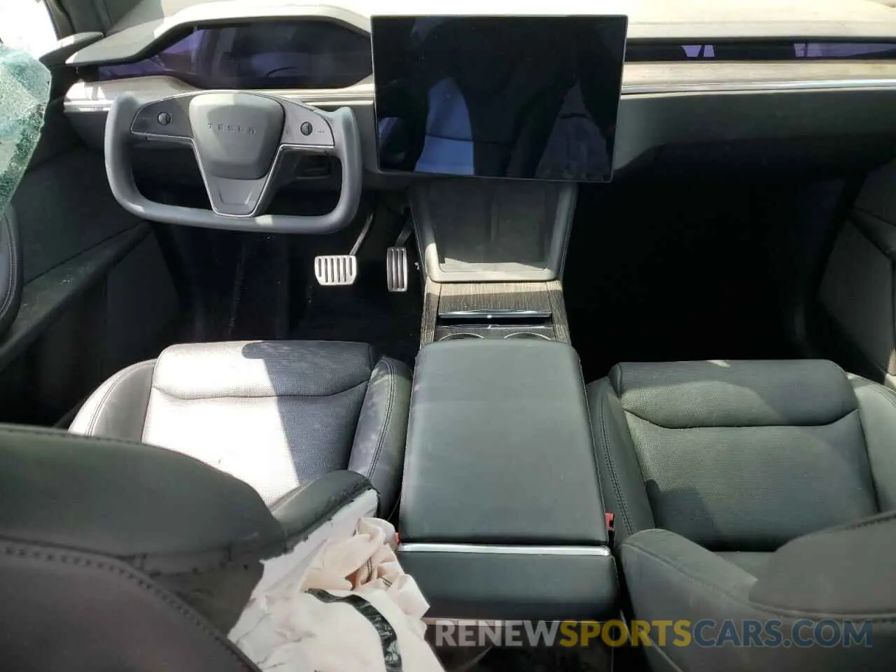 8 fotografías del automóvil dañado 7SAXCBE58PF378104 TESLA MODEL X 2023