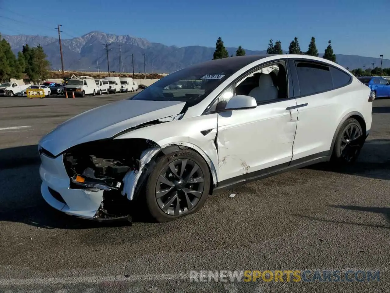 1 fotografías del automóvil dañado 7SAXCBE58PF383285 TESLA MODEL X 2023