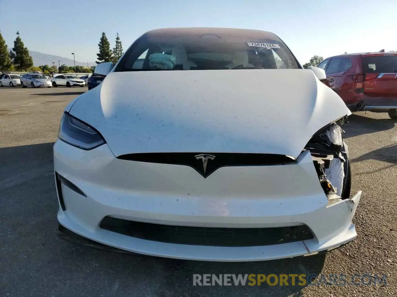 5 fotografías del automóvil dañado 7SAXCBE58PF383285 TESLA MODEL X 2023