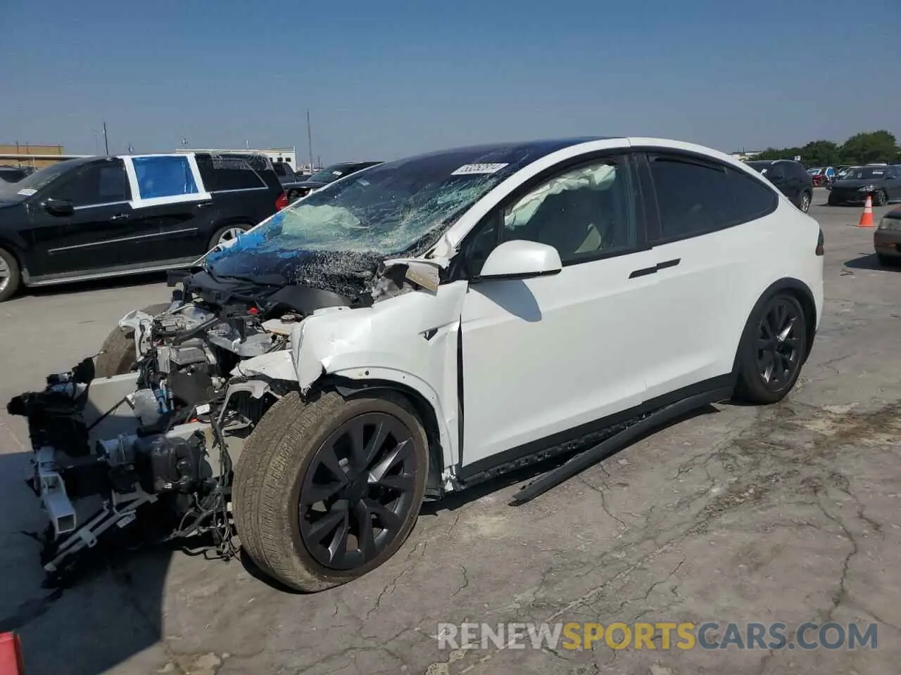 1 fotografías del automóvil dañado 7SAXCBE58PF416625 TESLA MODEL X 2023