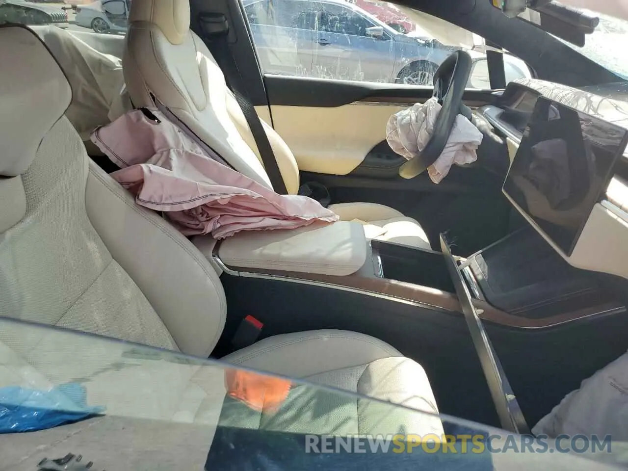 7 fotografías del automóvil dañado 7SAXCBE58PF416625 TESLA MODEL X 2023