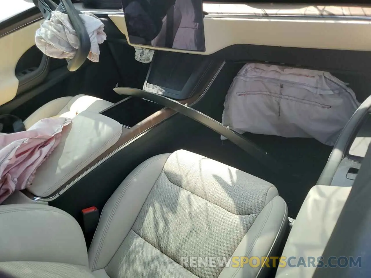 8 fotografías del automóvil dañado 7SAXCBE58PF416625 TESLA MODEL X 2023