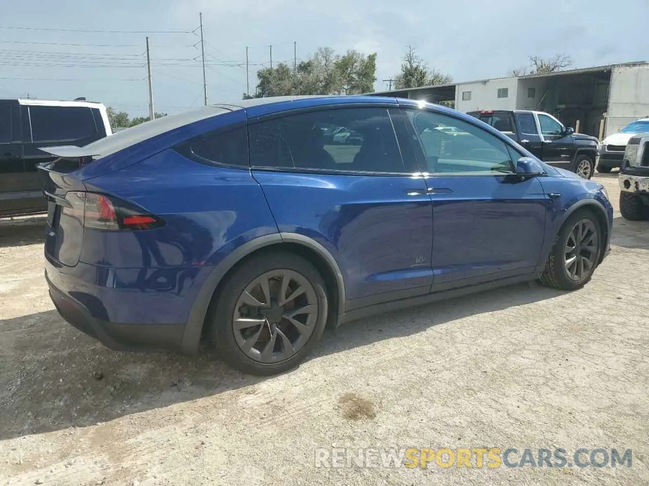 3 fotografías del automóvil dañado 7SAXCBE59PF427553 TESLA MODEL X 2023