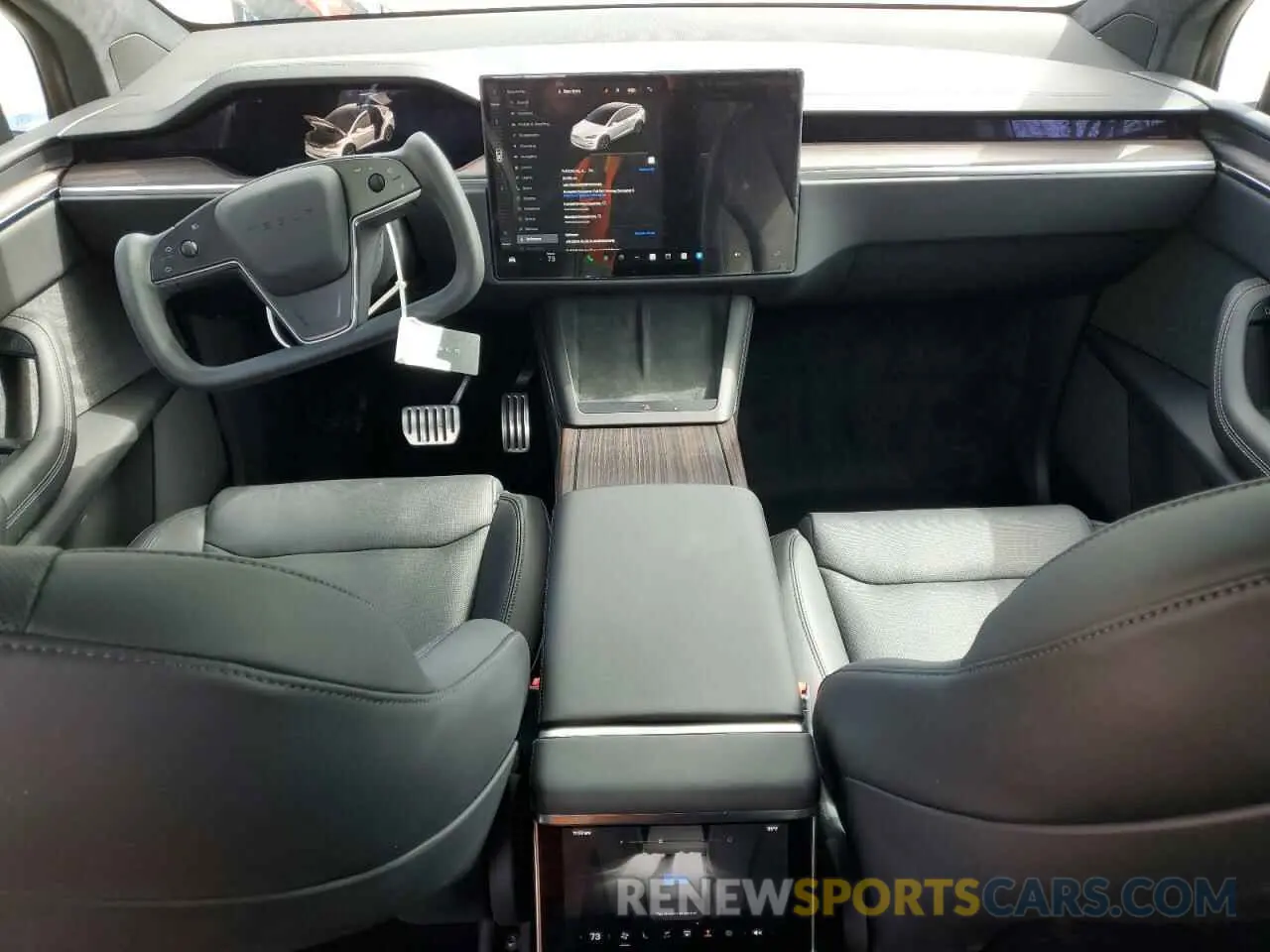 8 fotografías del automóvil dañado 7SAXCBE5XPF370425 TESLA MODEL X 2023