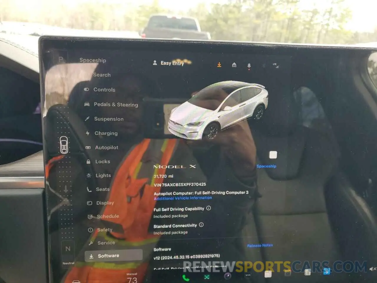 9 fotografías del automóvil dañado 7SAXCBE5XPF370425 TESLA MODEL X 2023