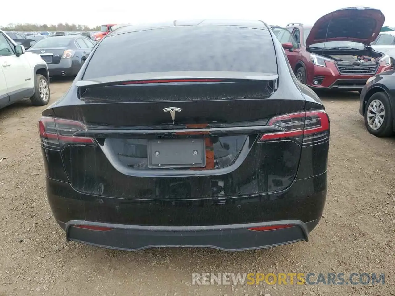 6 fotografías del automóvil dañado 7SAXCBE5XPF377102 TESLA MODEL X 2023
