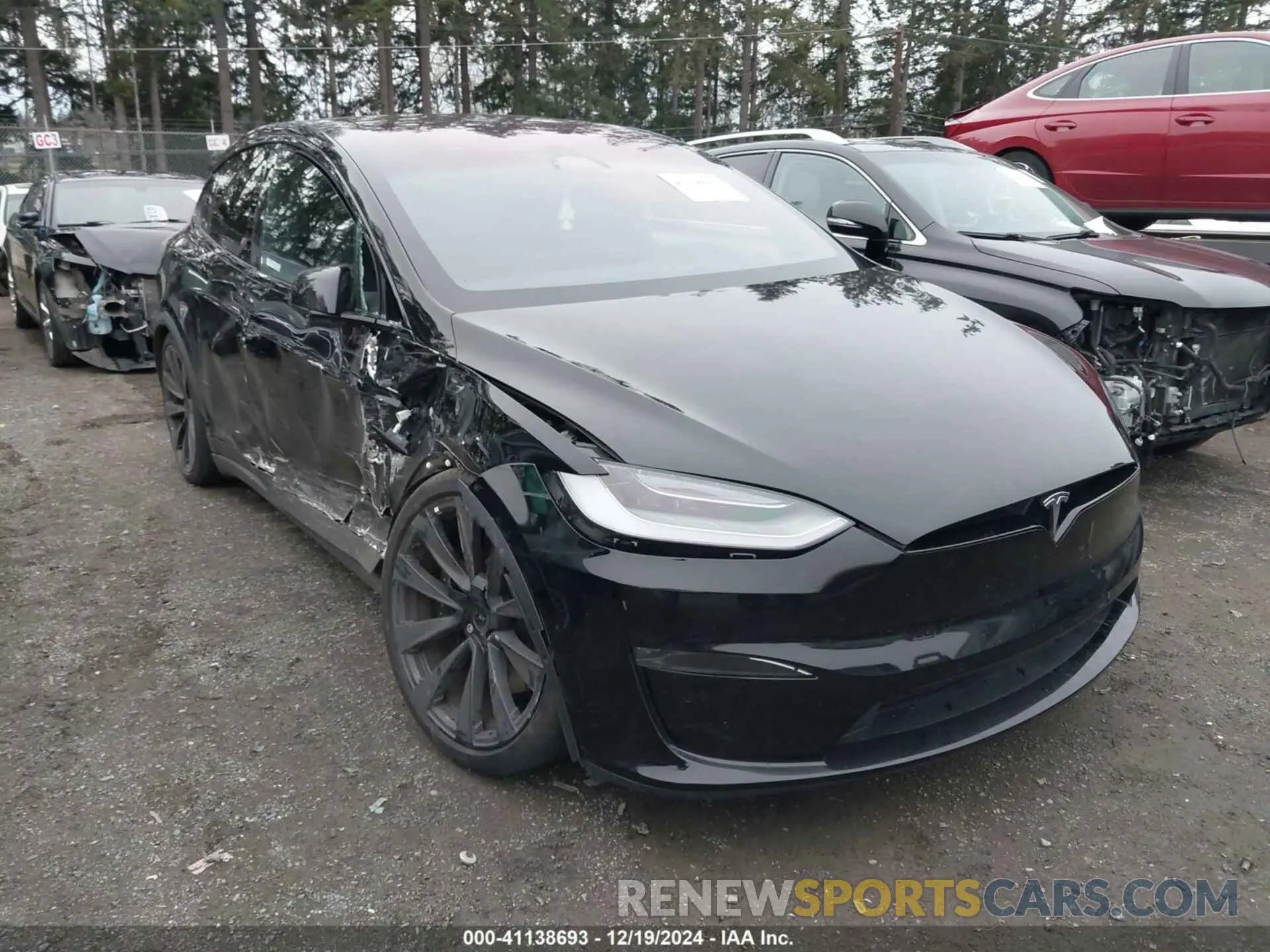 1 fotografías del automóvil dañado 7SAXCBE5XPF378315 TESLA MODEL X 2023