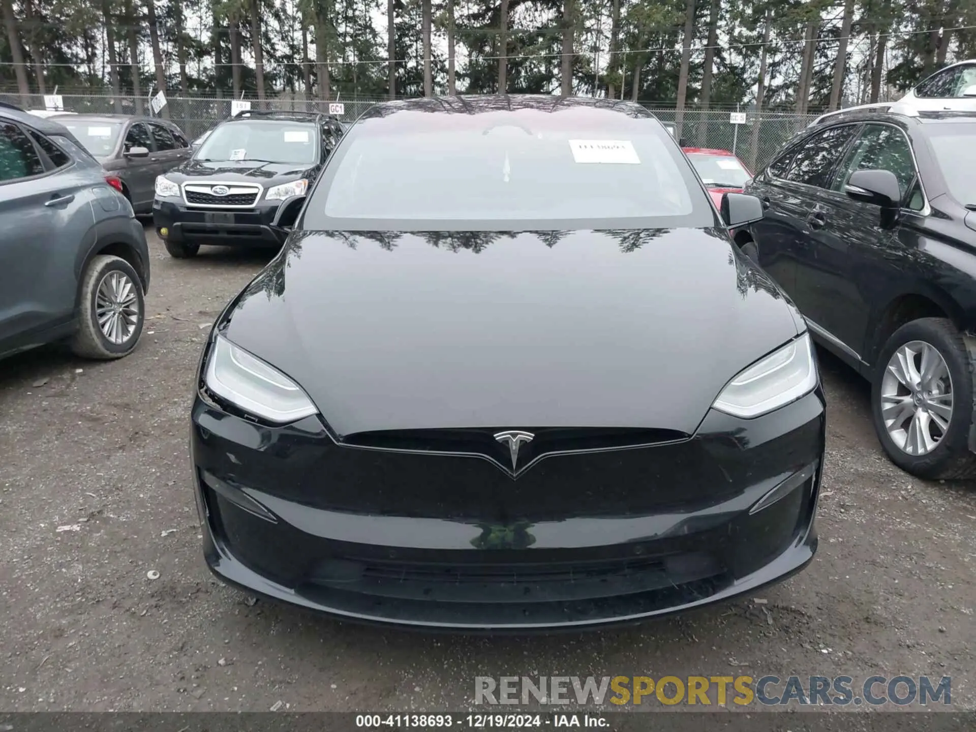 12 fotografías del automóvil dañado 7SAXCBE5XPF378315 TESLA MODEL X 2023