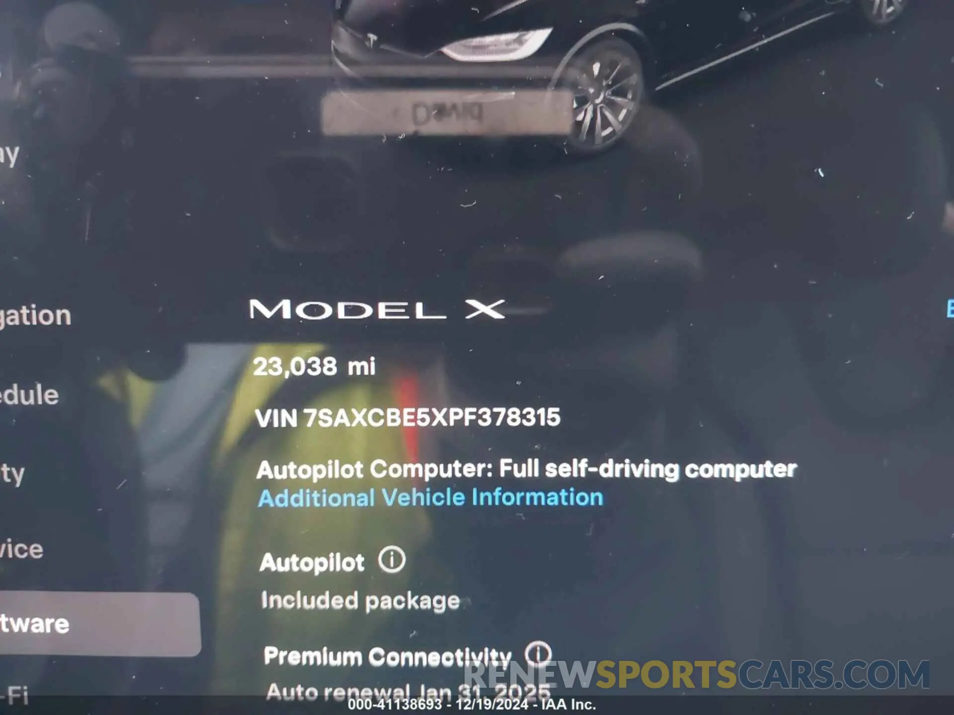 15 fotografías del automóvil dañado 7SAXCBE5XPF378315 TESLA MODEL X 2023