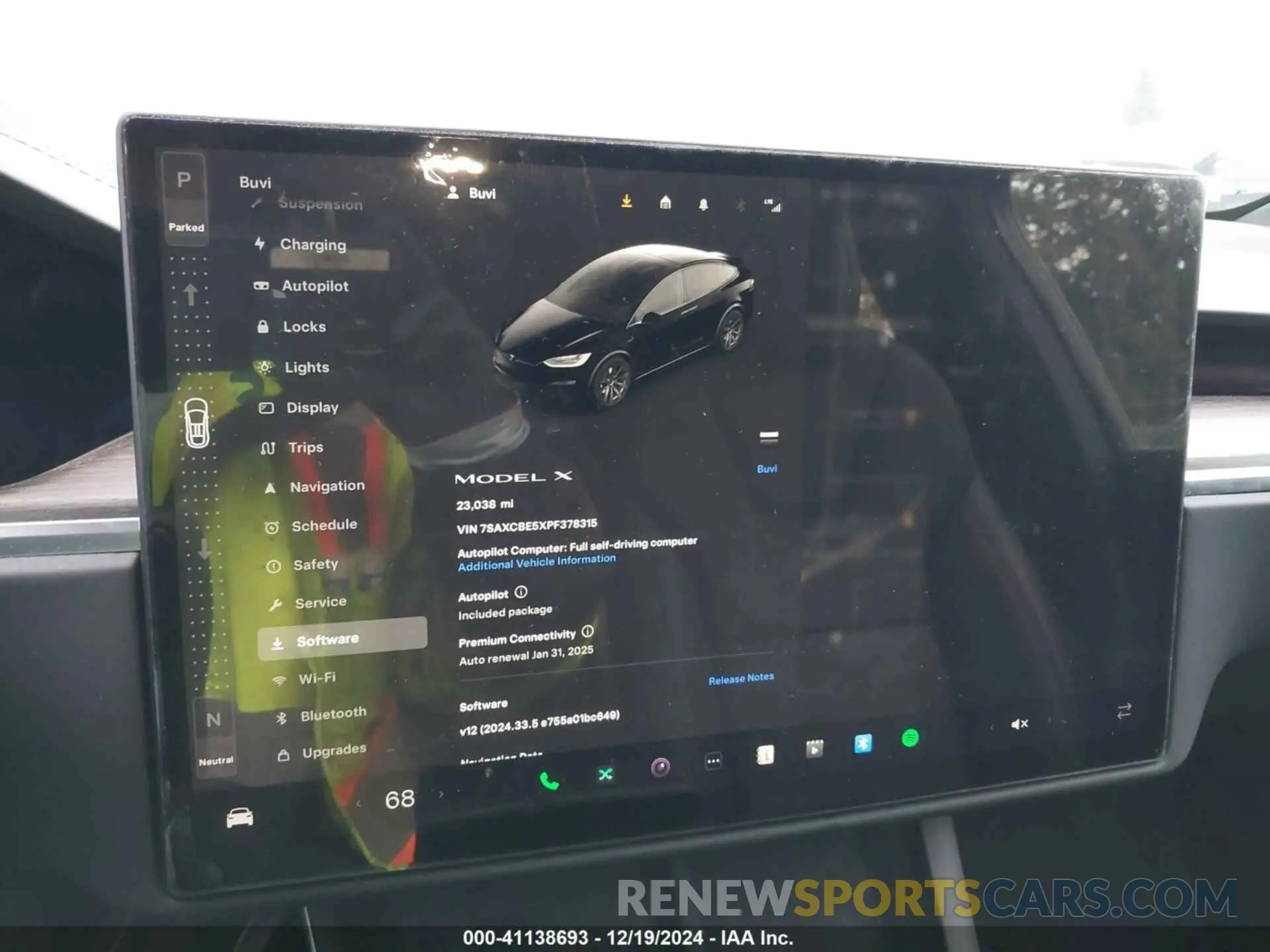 18 fotografías del automóvil dañado 7SAXCBE5XPF378315 TESLA MODEL X 2023