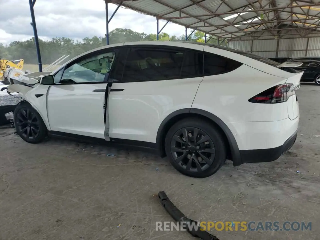 2 fotografías del automóvil dañado 7SAXCBE5XPF378671 TESLA MODEL X 2023