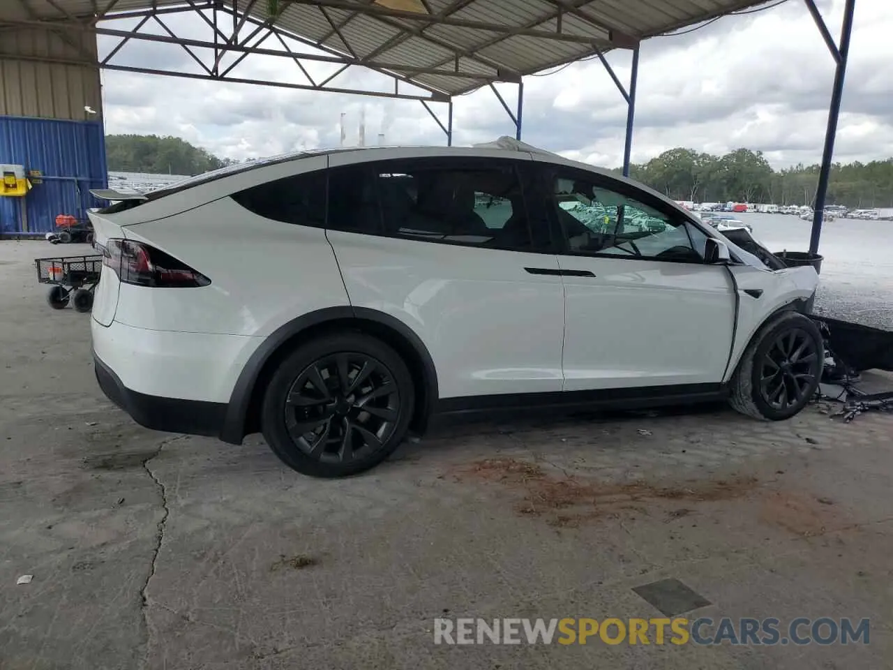 3 fotografías del automóvil dañado 7SAXCBE5XPF378671 TESLA MODEL X 2023