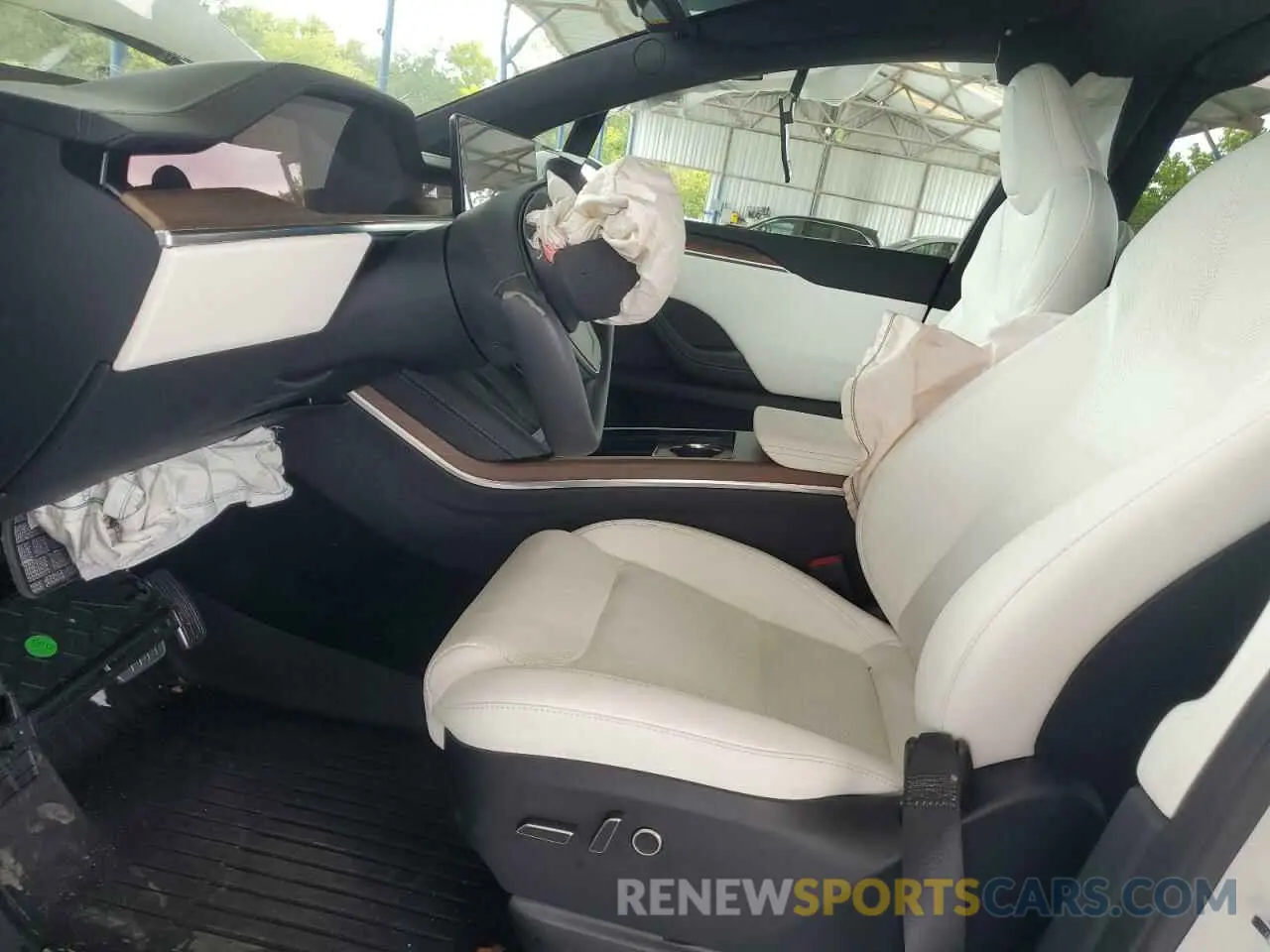 7 fotografías del automóvil dañado 7SAXCBE5XPF378671 TESLA MODEL X 2023