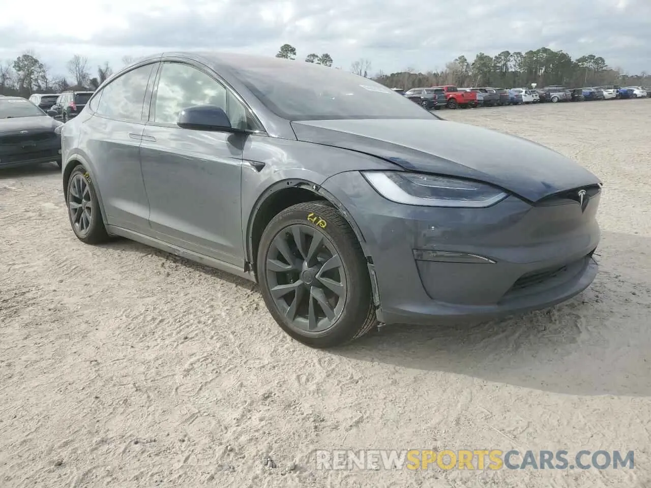 4 fotografías del automóvil dañado 7SAXCBE5XPF399262 TESLA MODEL X 2023