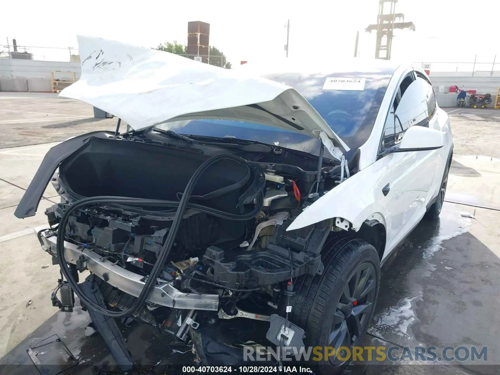 6 fotografías del automóvil dañado 7SAXCBE60PF397433 TESLA MODEL X 2023