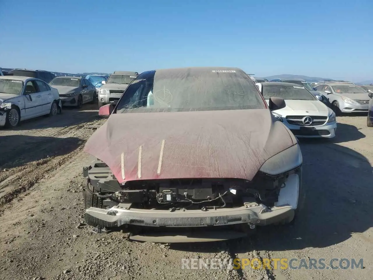 5 fotografías del automóvil dañado 7SAXCBE60PF431032 TESLA MODEL X 2023