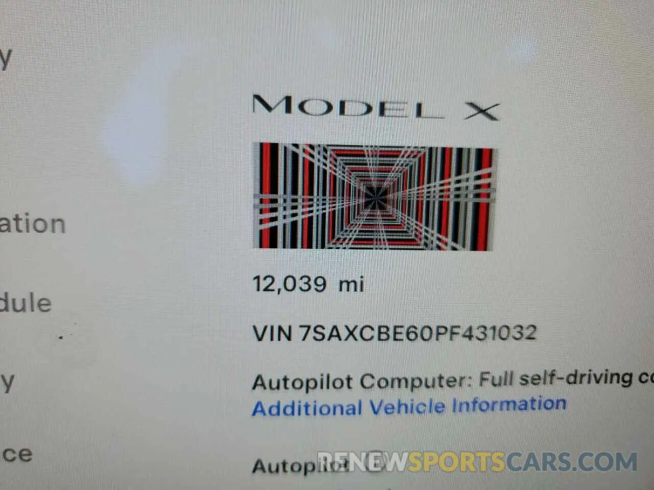 9 fotografías del automóvil dañado 7SAXCBE60PF431032 TESLA MODEL X 2023