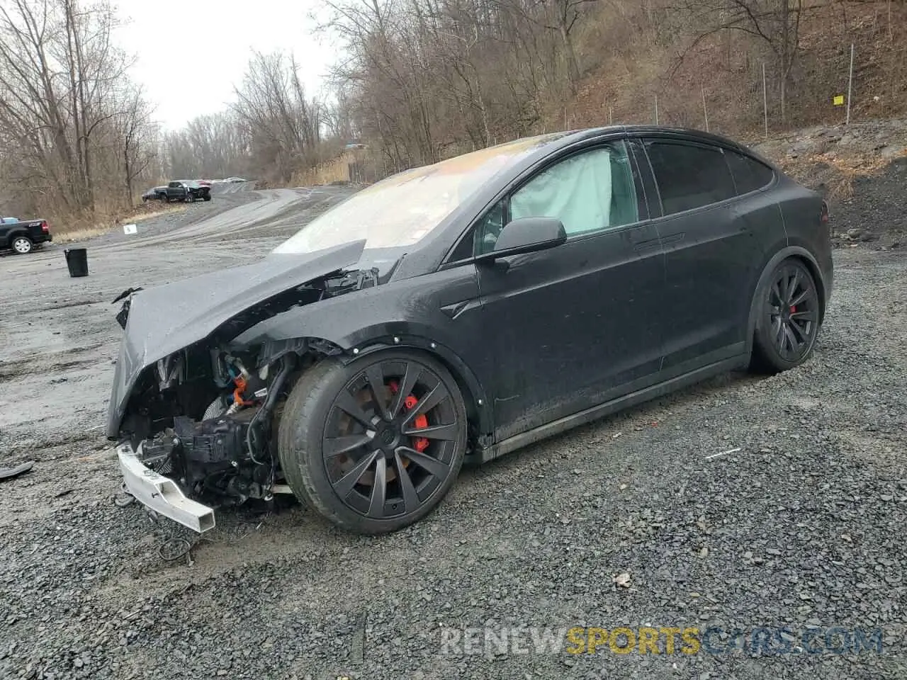 1 fotografías del automóvil dañado 7SAXCBE62PF407993 TESLA MODEL X 2023