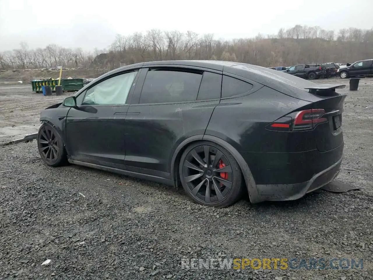 2 fotografías del automóvil dañado 7SAXCBE62PF407993 TESLA MODEL X 2023