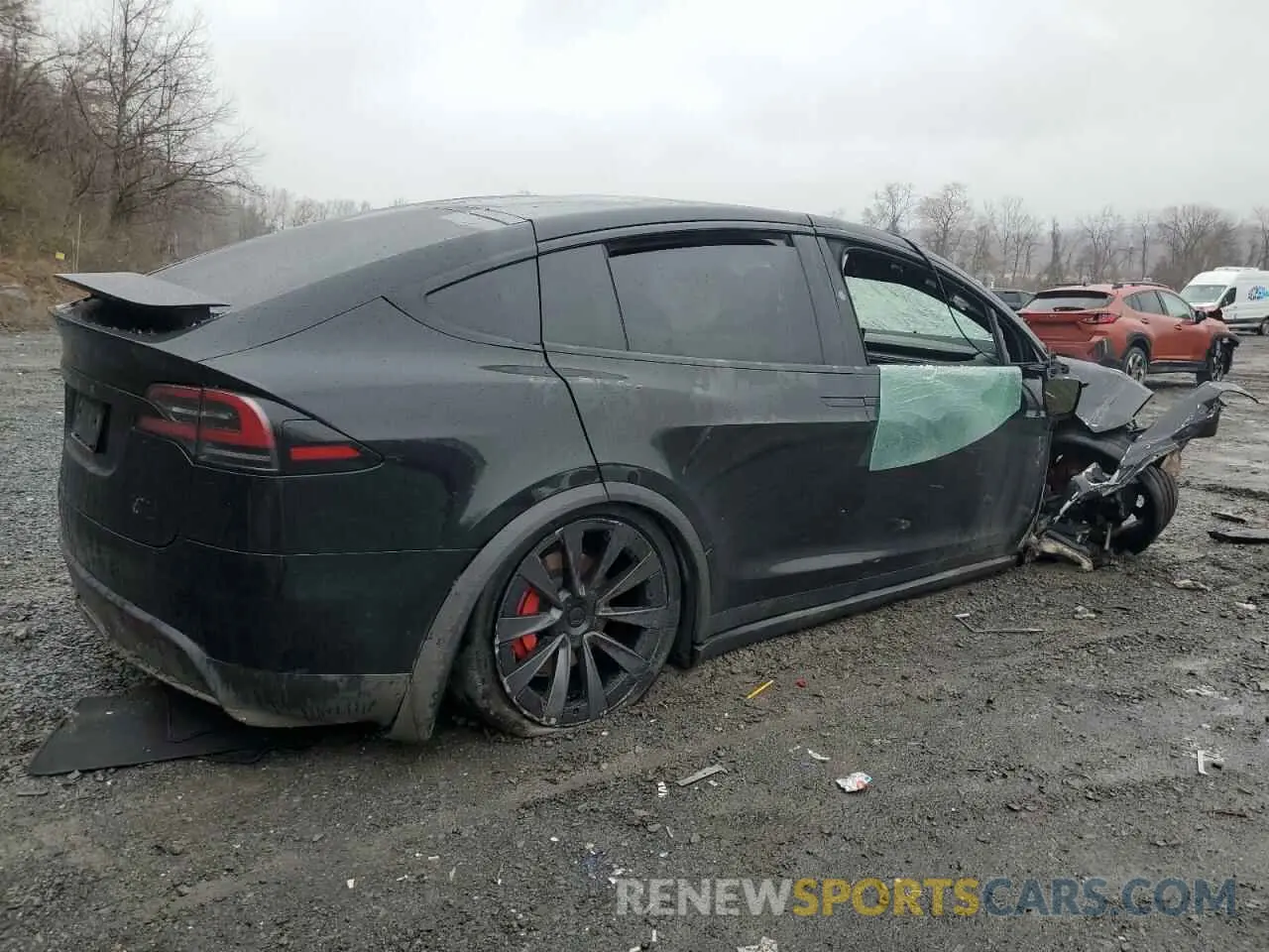 3 fotografías del automóvil dañado 7SAXCBE62PF407993 TESLA MODEL X 2023