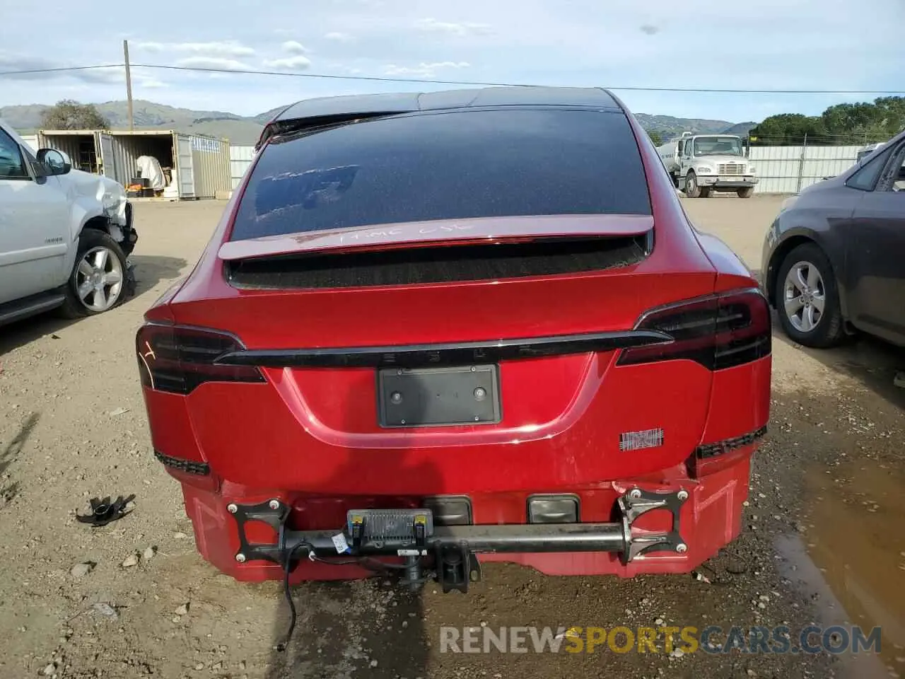 6 fotografías del automóvil dañado 7SAXCBE62PF427287 TESLA MODEL X 2023