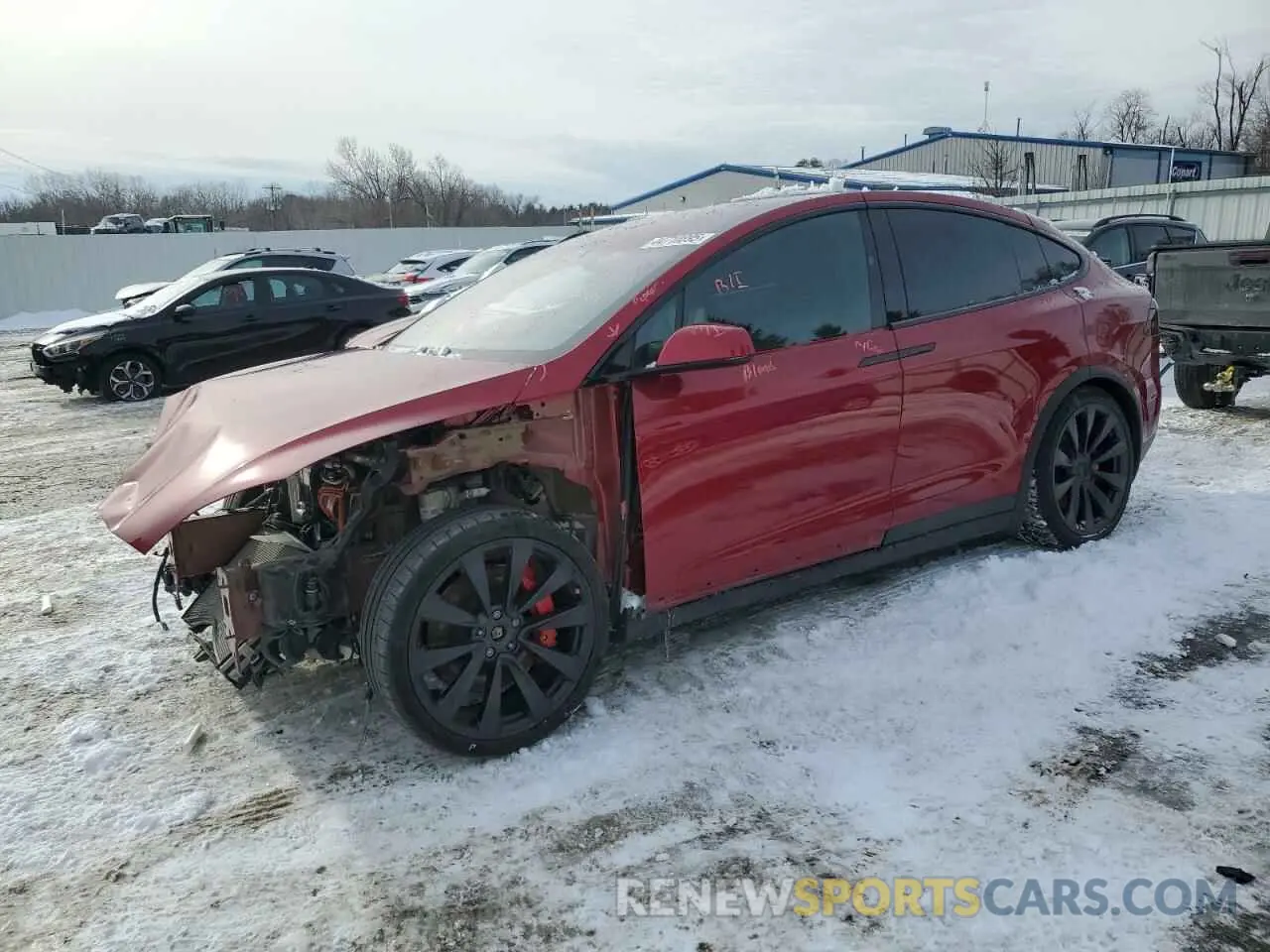 1 fotografías del automóvil dañado 7SAXCBE63PF391027 TESLA MODEL X 2023