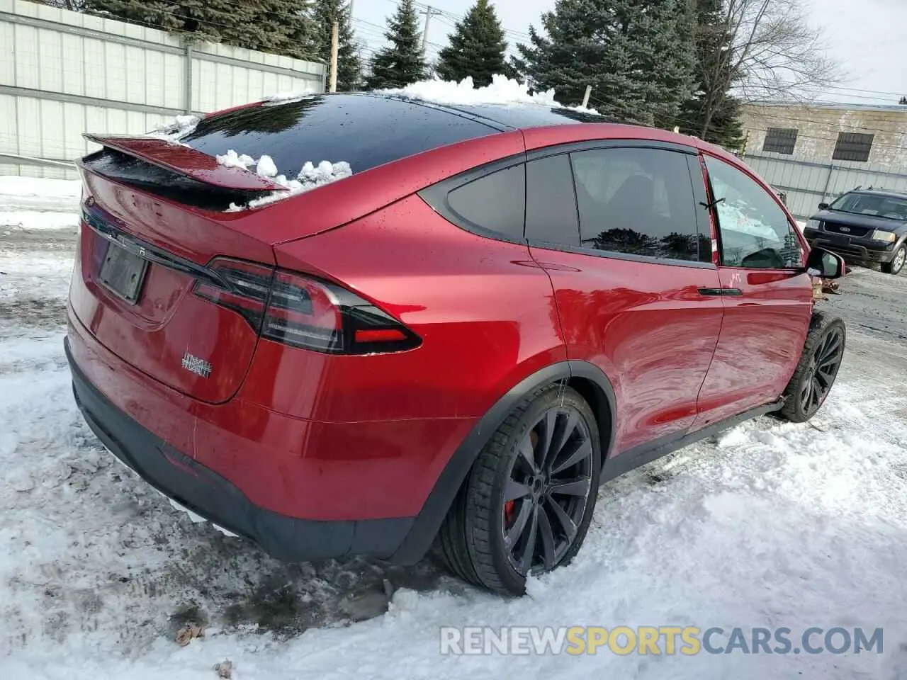 3 fotografías del automóvil dañado 7SAXCBE63PF391027 TESLA MODEL X 2023