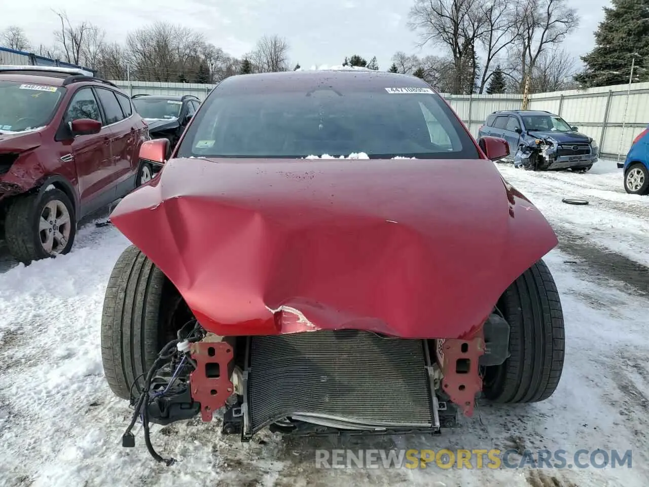5 fotografías del automóvil dañado 7SAXCBE63PF391027 TESLA MODEL X 2023