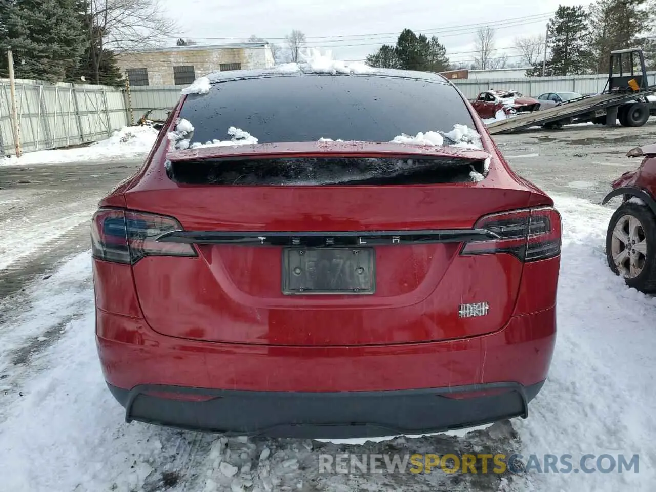 6 fotografías del automóvil dañado 7SAXCBE63PF391027 TESLA MODEL X 2023