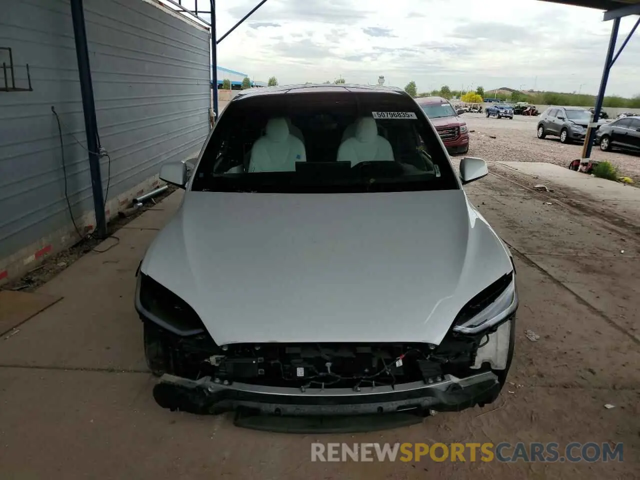 5 fotografías del automóvil dañado 7SAXCBE64PF405369 TESLA MODEL X 2023