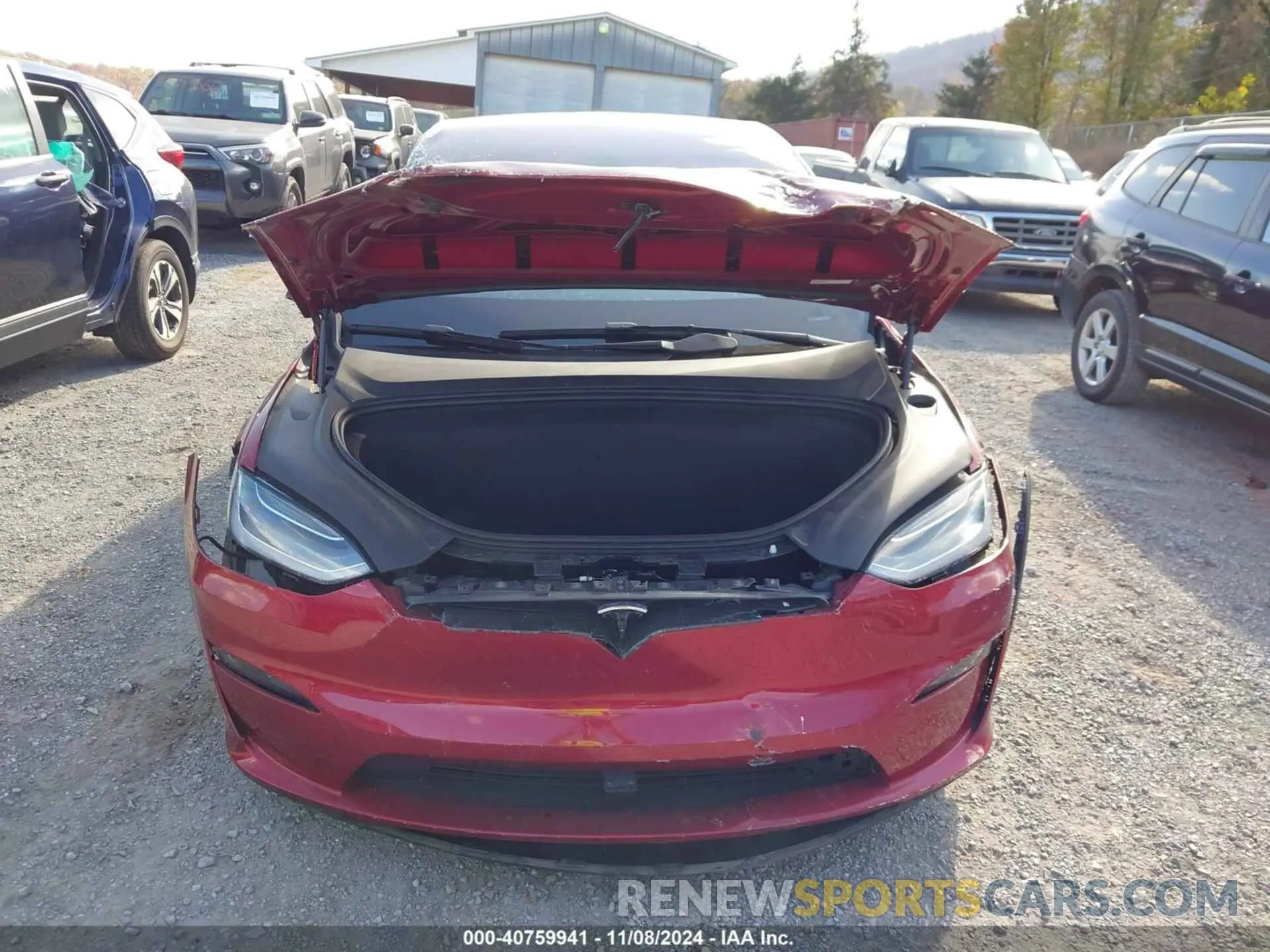 13 fotografías del automóvil dañado 7SAXCBE65PF391997 TESLA MODEL X 2023