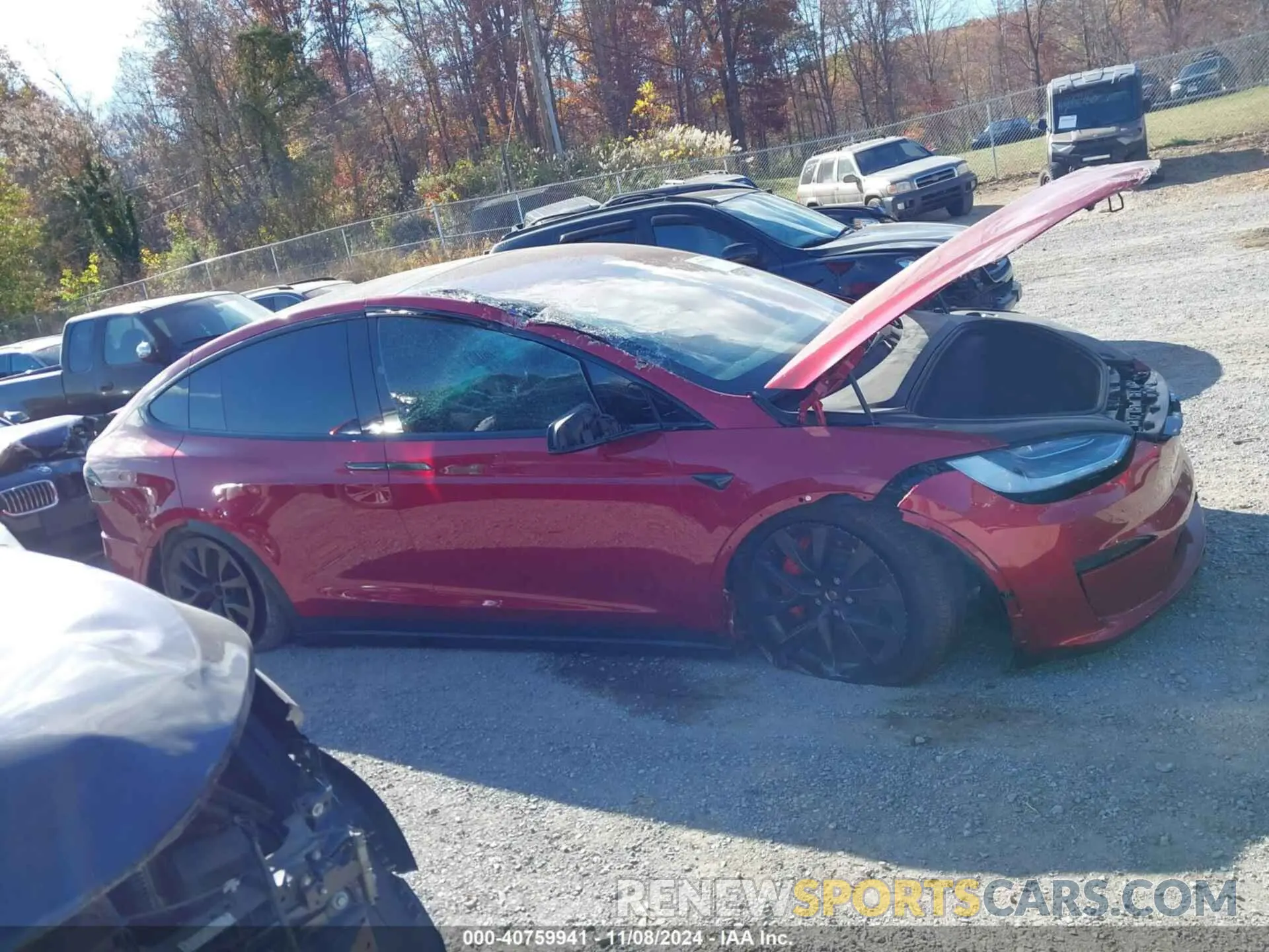 14 fotografías del automóvil dañado 7SAXCBE65PF391997 TESLA MODEL X 2023
