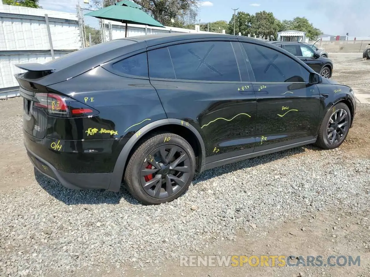 3 fotografías del automóvil dañado 7SAXCBE65PF430023 TESLA MODEL X 2023