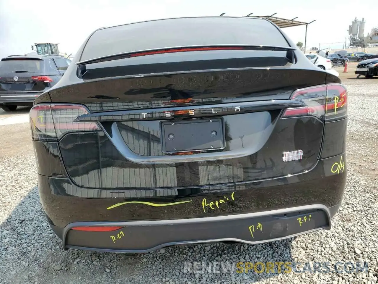 6 fotografías del automóvil dañado 7SAXCBE65PF430023 TESLA MODEL X 2023